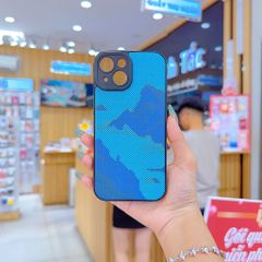 ** Ốp IP 15 6.1 dẻo lưng giả da họa tiết Pixel