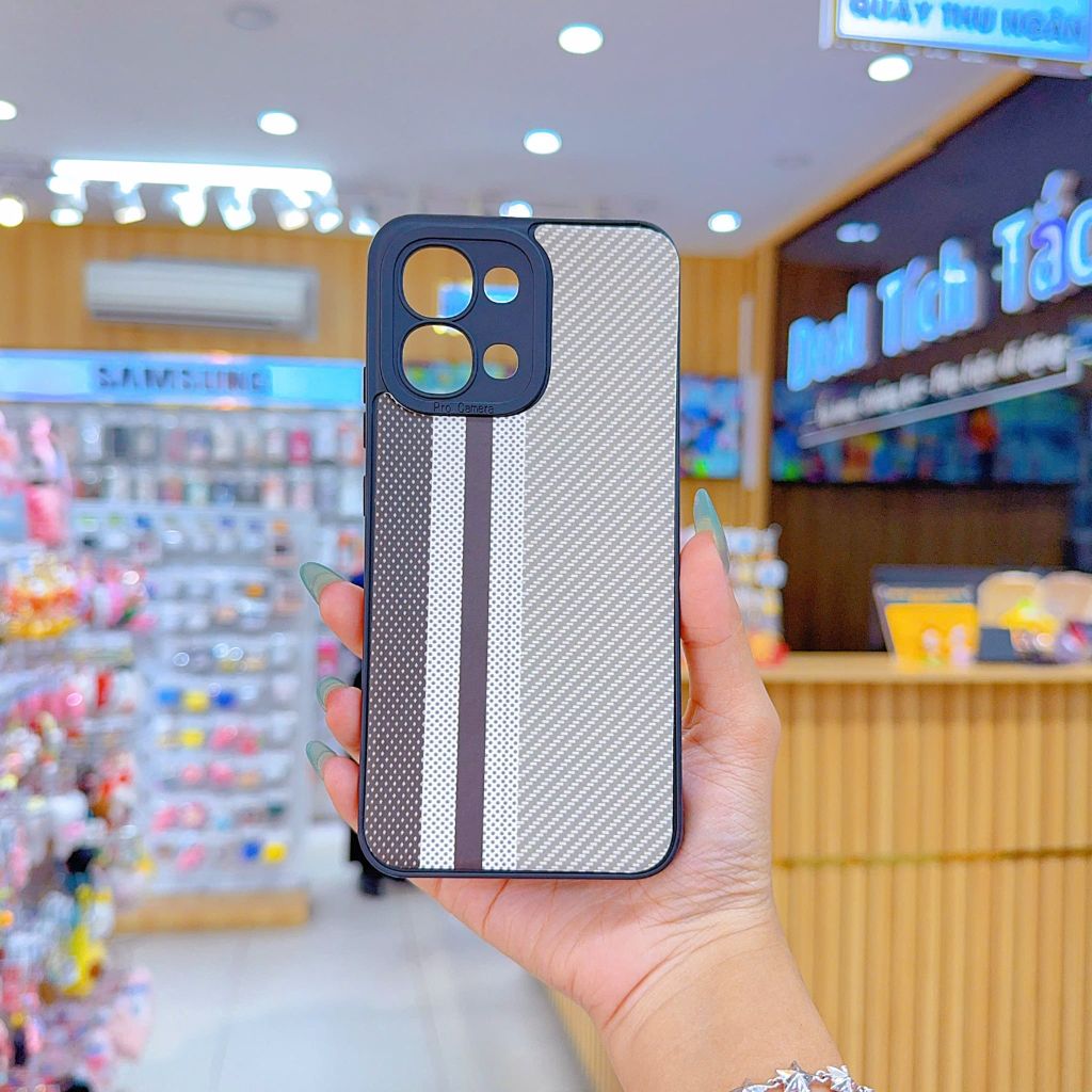 ** Ốp Oppo A6 Pro 5G dẻo lưng giả da họa tiết Pixel