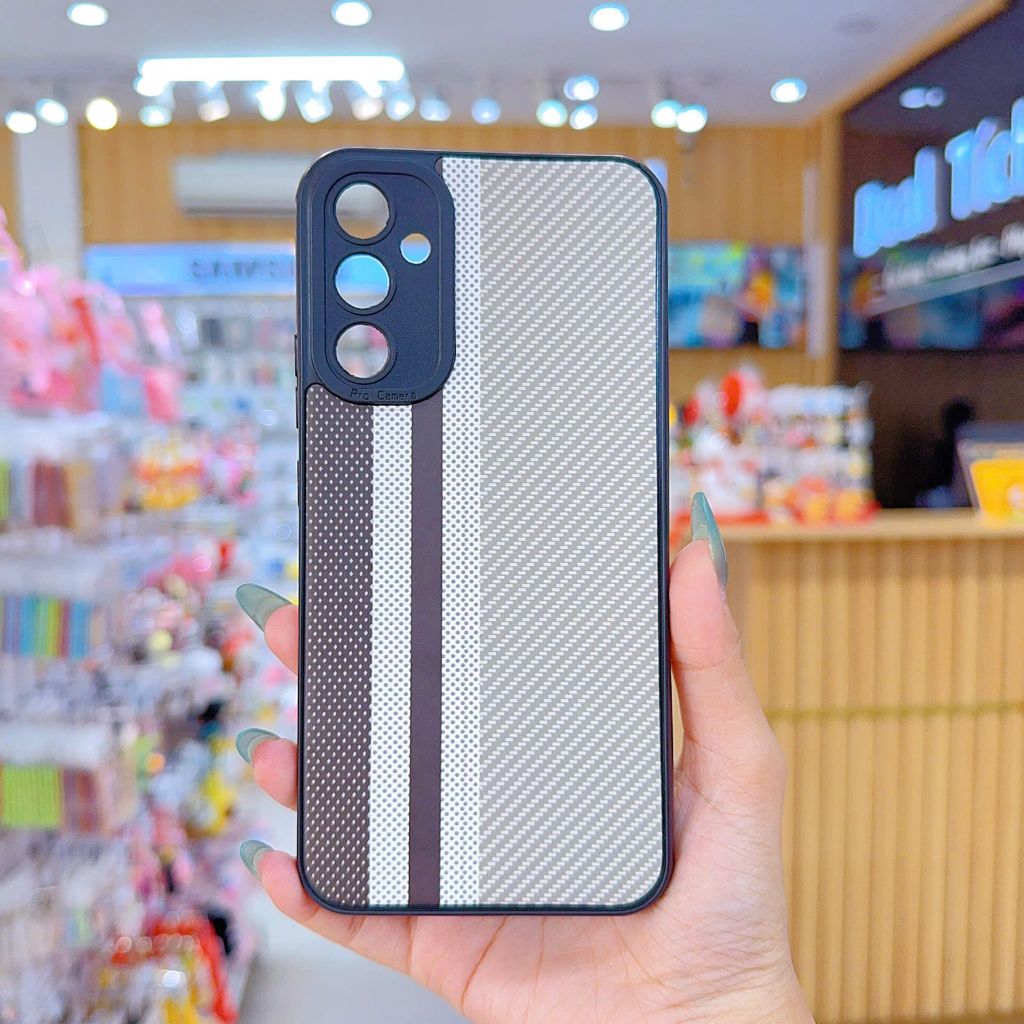 ** Ốp SS A34 dẻo lưng giả da họa tiết Pixel