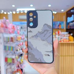 ** Ốp SS A34 dẻo lưng giả da họa tiết Pixel