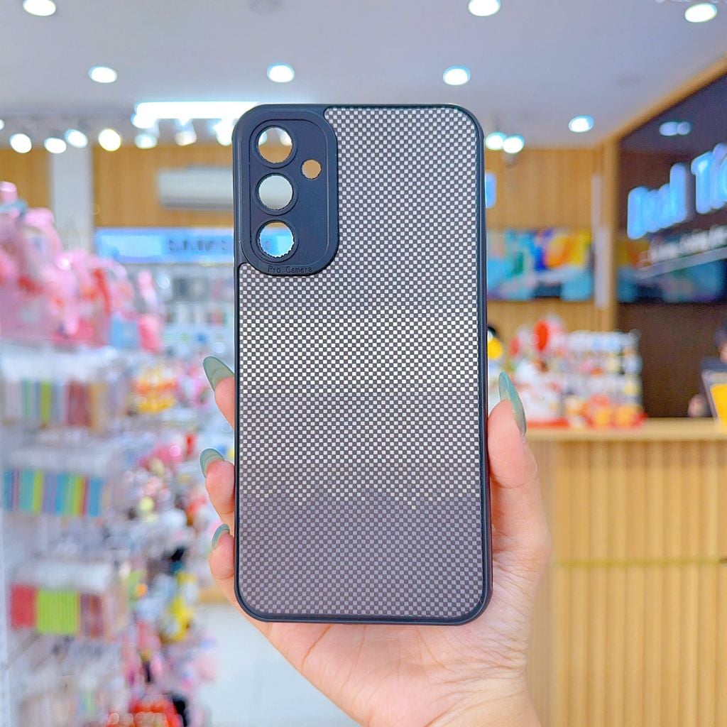 ** Ốp SS A34 dẻo lưng giả da họa tiết Pixel