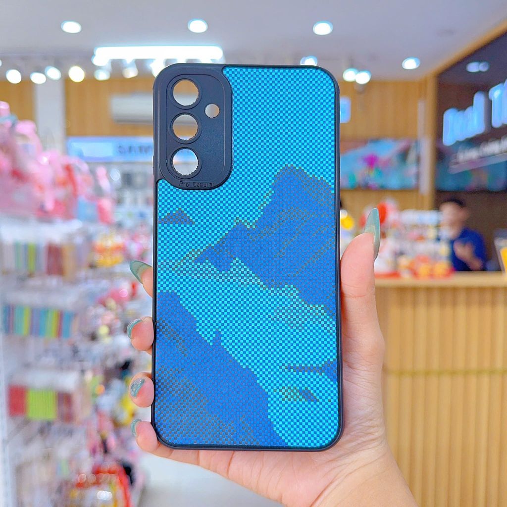 ** Ốp SS A34 dẻo lưng giả da họa tiết Pixel