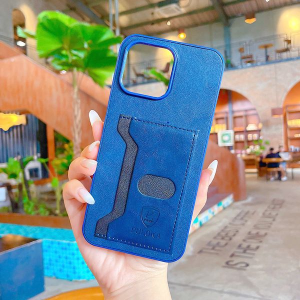 ** Ốp IP 11 Pro Puloka da ngựa kèm ví card