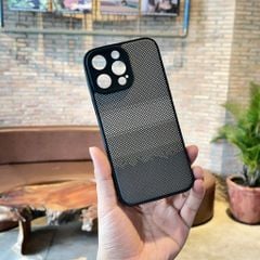 ** Ốp IP 12 Pro Max dẻo lưng giả da họa tiết Pixel