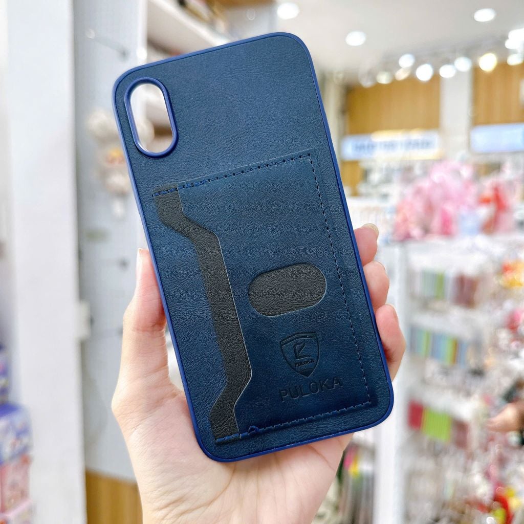 ** Ốp IP X Puloka da ngựa kèm ví card