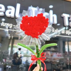 ** Cốt hoa tiền trái tim kẽm nhung