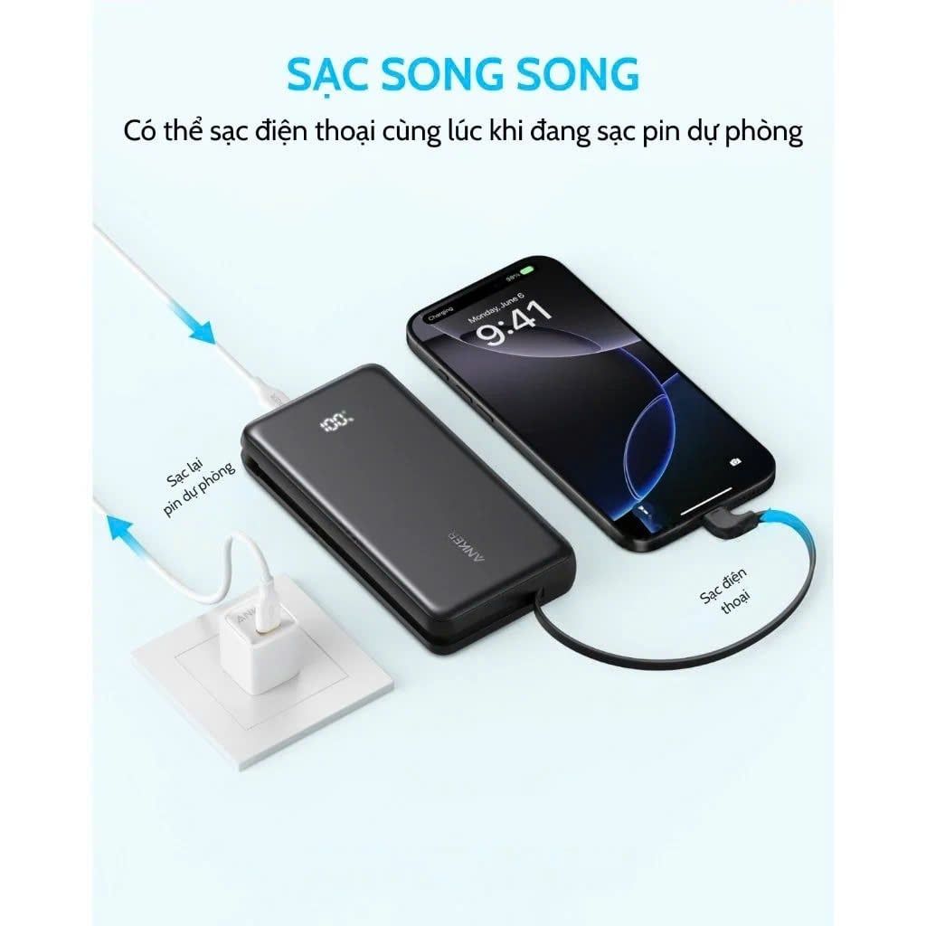 ** PDP Anker Zolo A110E 20.000mAh 22.5W kèm cáp