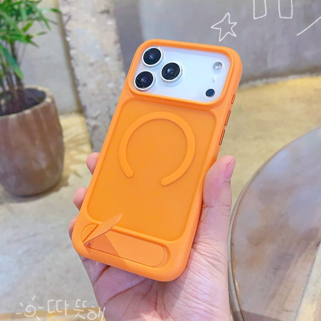 ** Ốp IP 17 Pro Max Likgus Beta lưng nhám giá đỡ magsafe