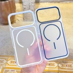 ** Ốp IP 17 Pro Max Likgus nhám Magsafe viền lưng và camera màu