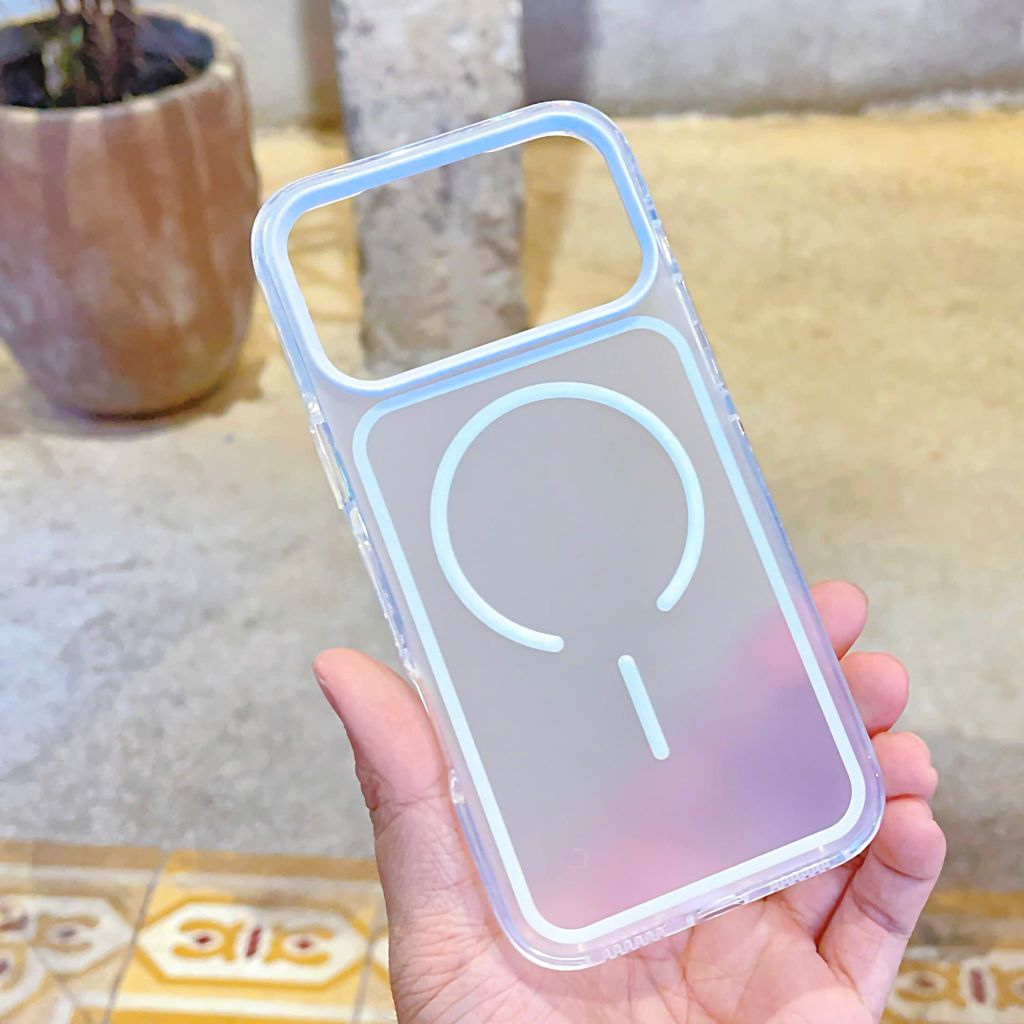 ** Ốp IP 17 Pro Max Likgus nhám Magsafe viền lưng và camera màu