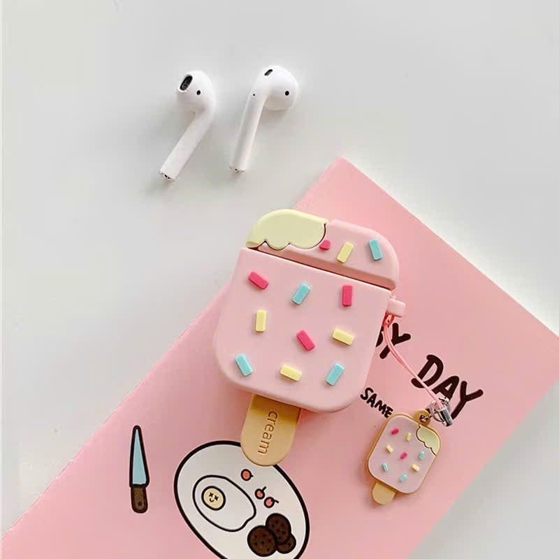 ** Case Airpods 4 dẻo cây kem hồng
