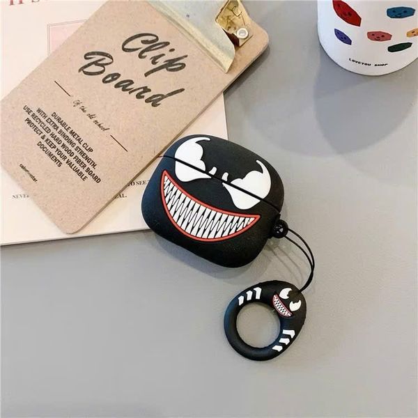 ** Case Airpods 4 dẻo mặt nạ Venom