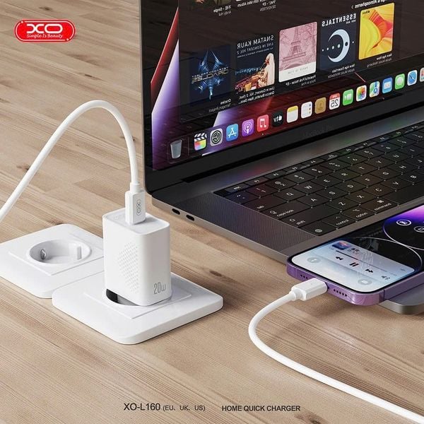 Bộ sạc Type C to Lightning XO L160 20W