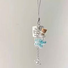 ** Dây đeo điện thoại lọ điều ước ngôi sao thẻ bài