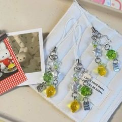 ** Dây đeo điện thoại cỏ bốn lá/ngôi sao/ quả xoài