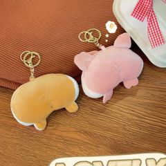 ** Móc khóa bông mông Corgi