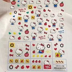 ** Sticker nổi nhiều hình Kitty/nơ/cánh cụt/tim