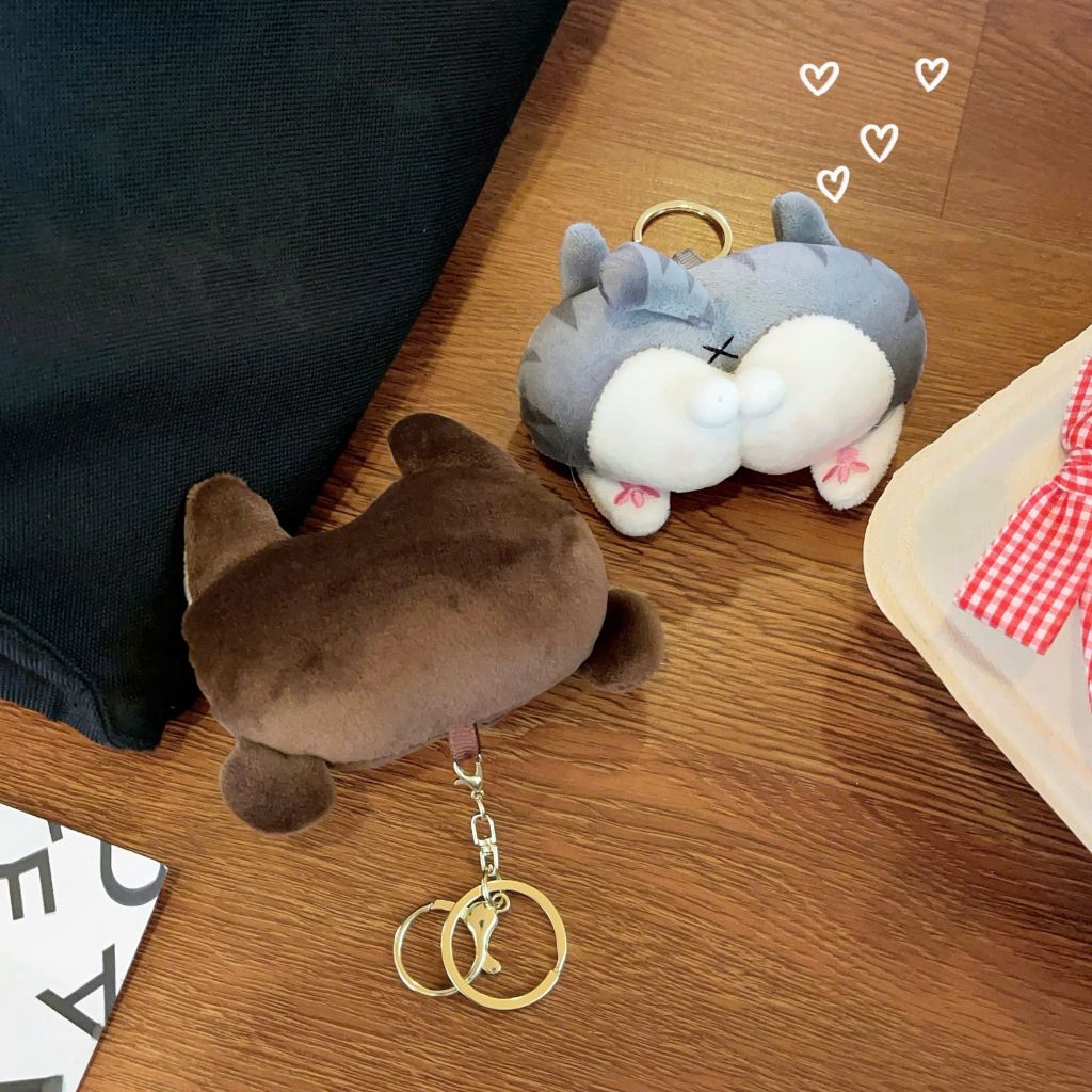 ** Móc khóa bông mông Corgi