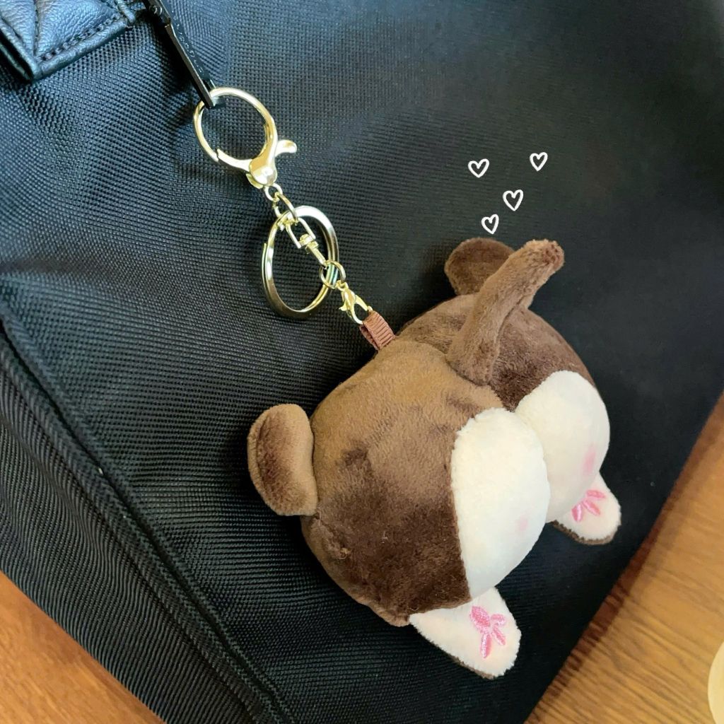 ** Móc khóa bông mông Corgi