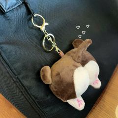** Móc khóa bông mông Corgi