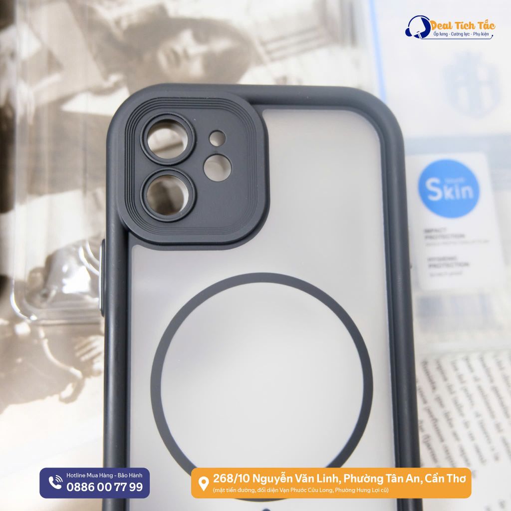 Ốp IP 12 6.1 Likgus lưng nhám magsafe viền tản nhiệt