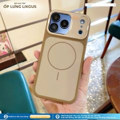 Ốp IP 17 Pro Max Likgus nhám hai màu Magsafe