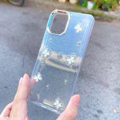 ** Ốp SS A07 dẻo lưng kim tuyến đính charm