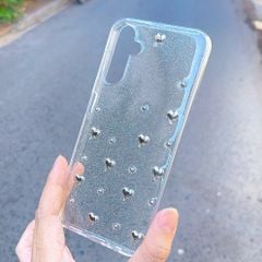 ** ỐP SS A24 dẻo lưng kim tuyến đính charm