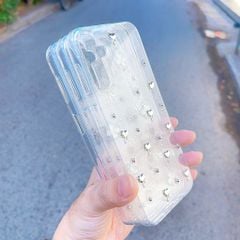 ** ỐP SS A14 dẻo lưng kim tuyến đính charm