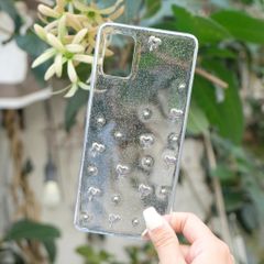 ** ỐP SS A51 dẻo lưng kim tuyến đính charm