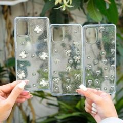 ** ỐP SS A51 dẻo lưng kim tuyến đính charm