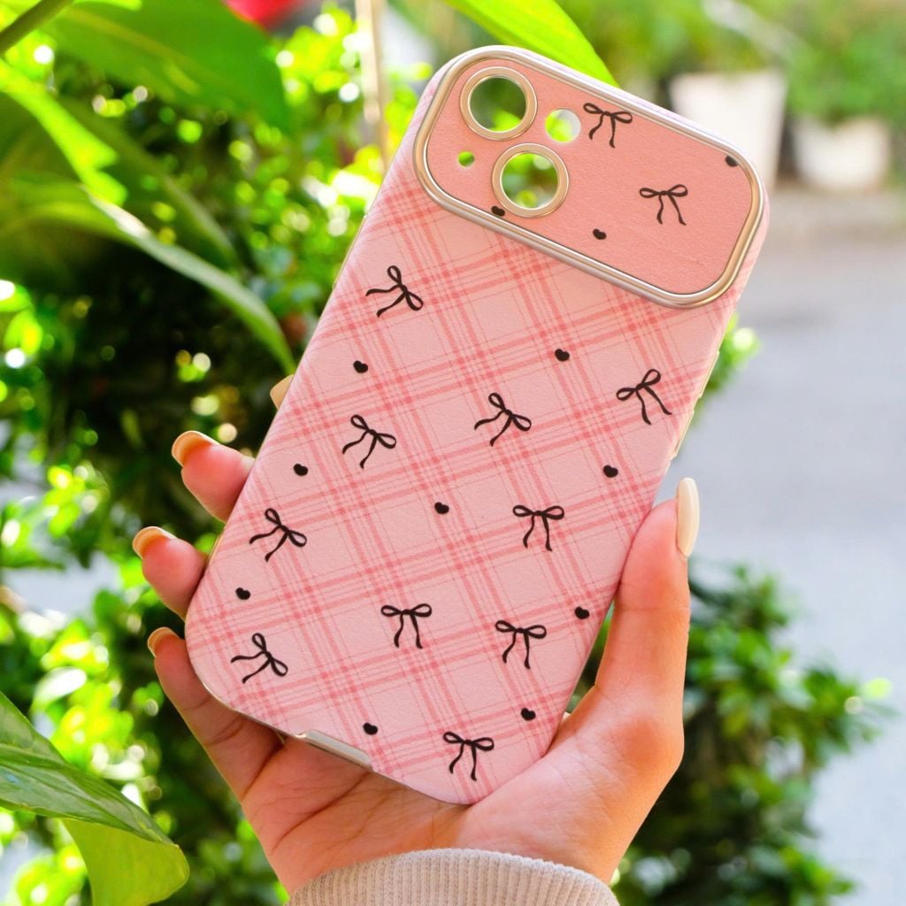 ** Ốp IP 13 6.1 vân da viền màu