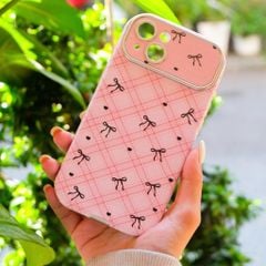 ** Ốp IP 13 6.1 vân da viền màu