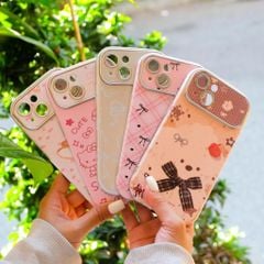 ** Ốp IP 13 6.1 vân da viền màu