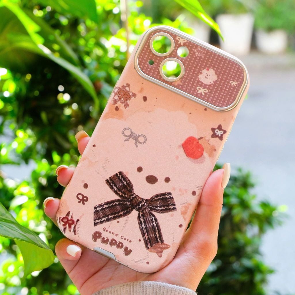 ** Ốp IP 13 6.1 vân da viền màu