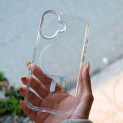 Ốp IP 17 Likgus trong magsafe màu viền camera kim loại