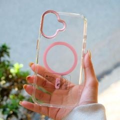 Ốp IP 17 Likgus trong magsafe màu viền camera kim loại