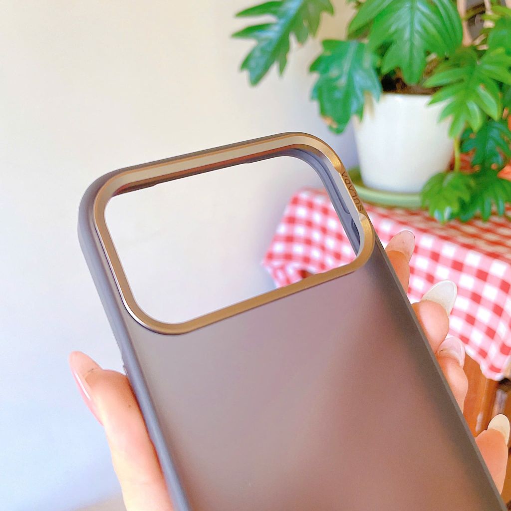 ** Ốp IP 17 Pro Max Sulada nhám viền màu