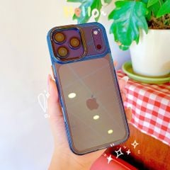 Ốp IP 17 Pro Max Likgus trong viền màu trong viền camera chữ