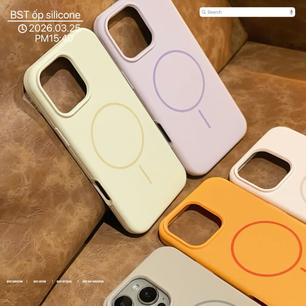 ** Ốp IP 16 Pro Silicon magsafe chống bẩn