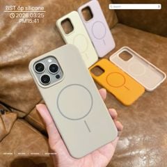 ** Ốp IP 14 Pro Silicon magsafe chống bẩn