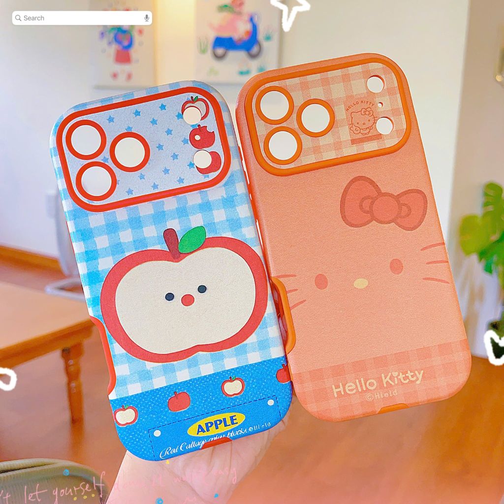 ** Ốp IP 17 Pro vân da viền màu