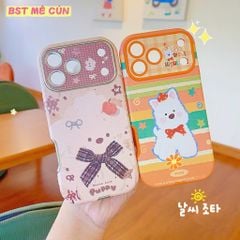 ** Ốp IP 17 Pro vân da viền màu