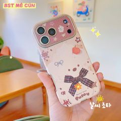 ** Ốp IP 17 Pro vân da viền màu