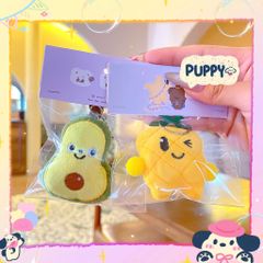 ** Móc khóa bông bơ/khóm cute