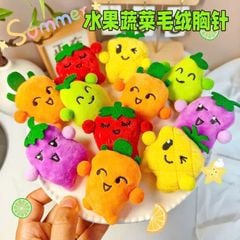 ** Móc khóa bông hoa quả nhiều màu
