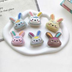 ** Móc khóa bông mặt gấu tai thỏ