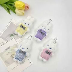 ** Móc khóa bông thỏ Mify áo caro
