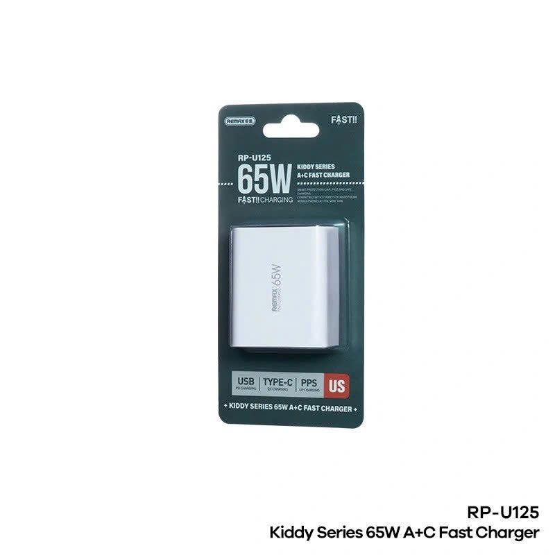 Cóc sạc Remax RP-U125 1U 1C 65W