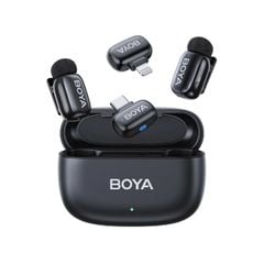 ** Micro cài áo Boya Mini 2 2 Mic Dual có hộp sạc